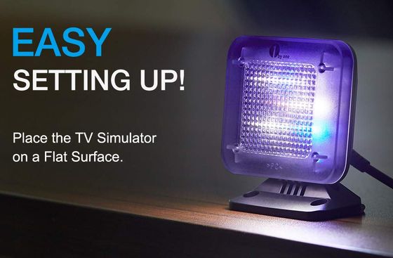 TV Light Simulator With Blue Illumination