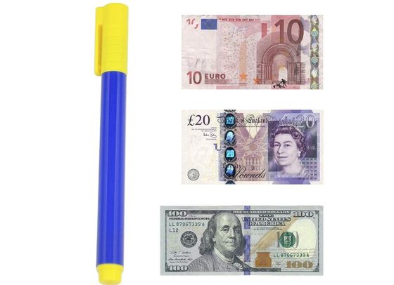 Fake Note Pen In Yellow And Blue