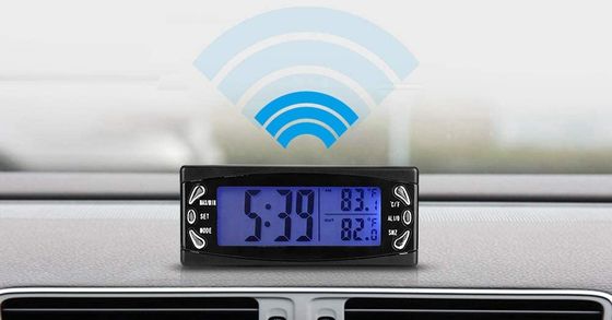 LCD Car Thermometer Blue Screen