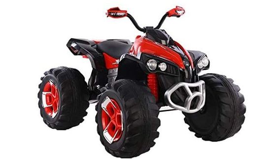 Electric Quad Bike With Red Exterior