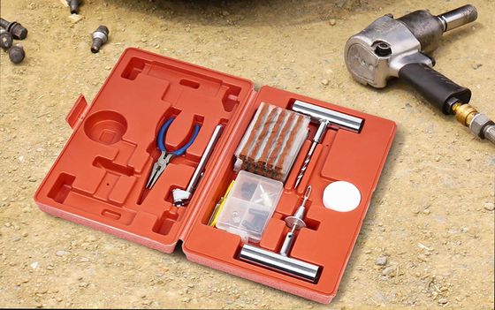 Car Tyre Repair Kit In Red Box