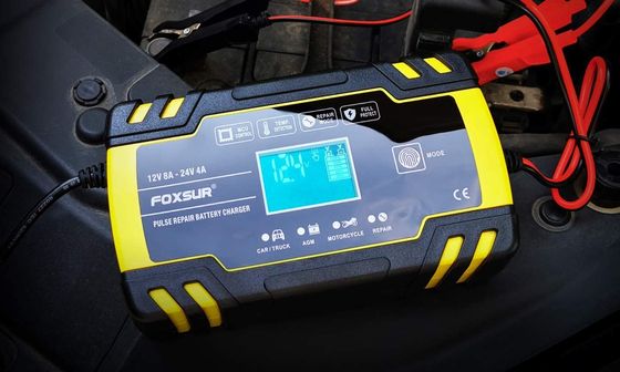 Car Battery Charger In Yellow
