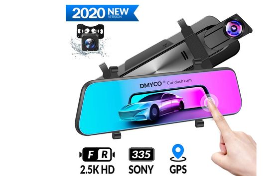 Rear View Dash Cam Mirror With Fixing Clips