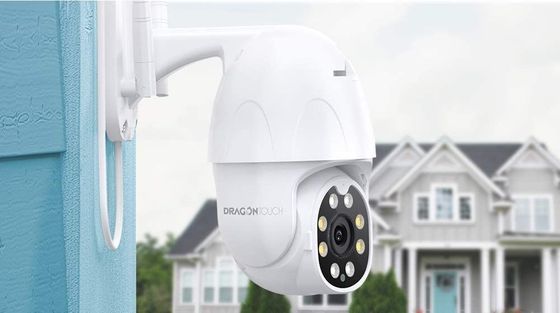 PTZ Outdoor Dome Camera With White Cable