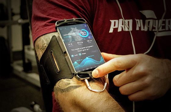 Sports Armband Phone Holder In Red