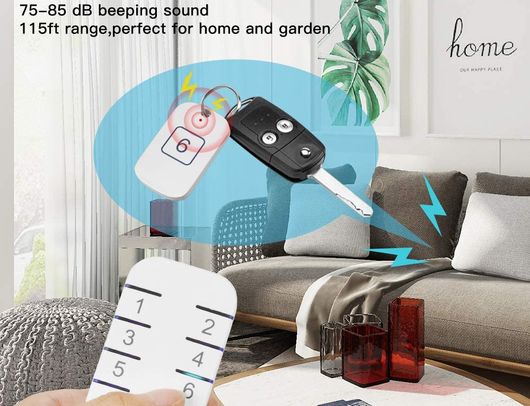 Bluetooth Key Finder In Black With Coin