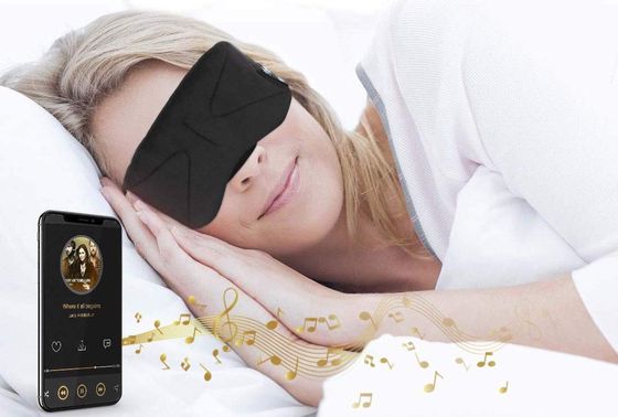 Wireless Sleep Headphones Worn By Blonde Woman