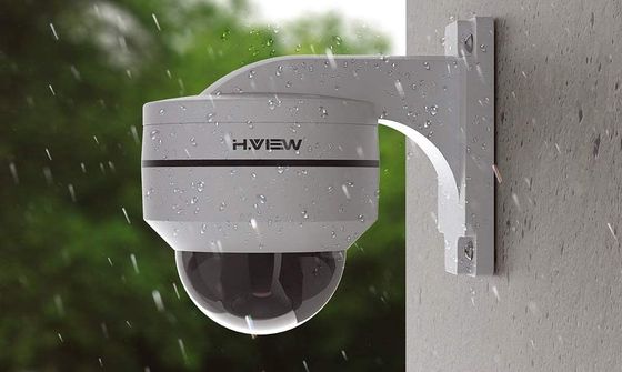 CCTV Dome Camera Fixed With Wall Bracket