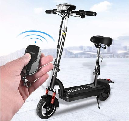 Battery Scooter With Black Seat