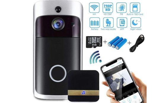 CCTV Doorbell Camera With Blue Batteries