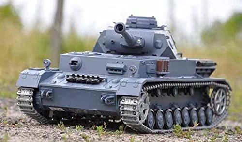 Metal RC Tank On Grass Outdoors