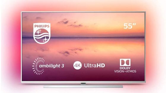 55 Inch Ultra HD TV With Chrome Base