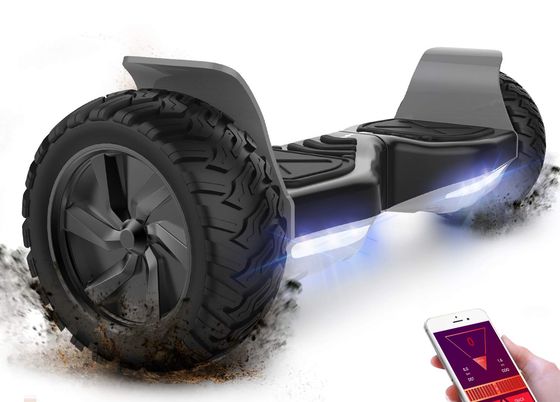 Electric Hoverboard With Black Wheels