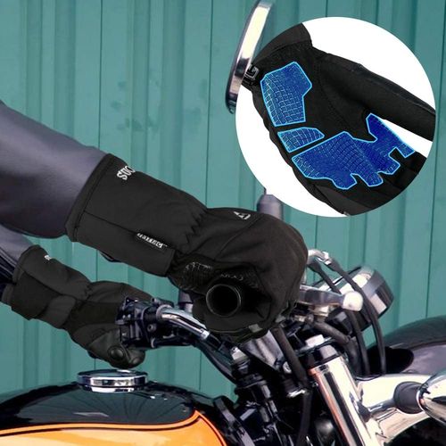 Winter Windproof Motorbike Gloves Long Cuff
