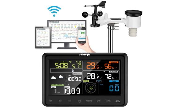 Pro Weather Station With White Wind Gauge