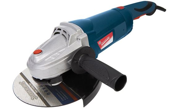 Angle Grinder With Black Rubber Hand Grip