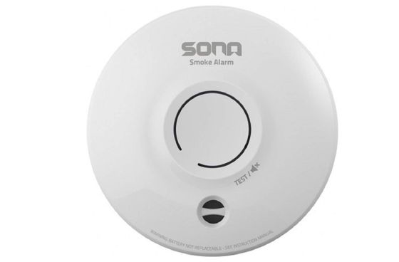 Wired Smoke Detector With Grey Logo