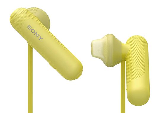 Sports In Ear Headphones With Yellow Cable