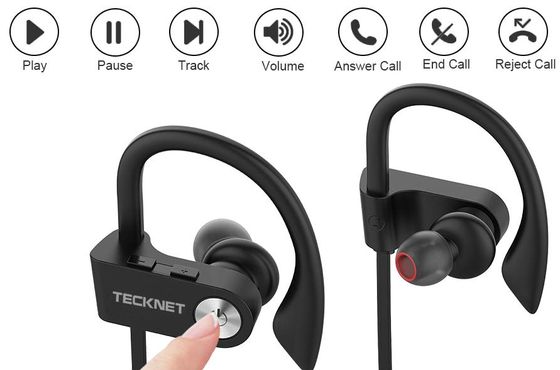 In-Ear Gym Headphones With Volume Buttons