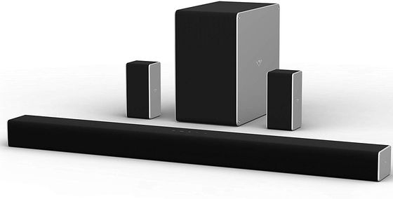 Home Entertainment System With Black Soundbar