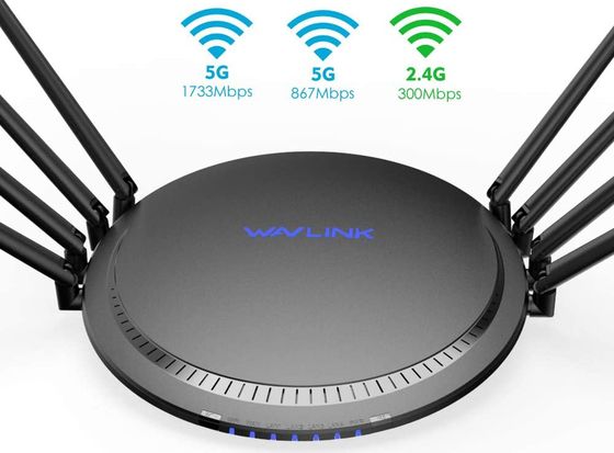Concurrent Beam Forming 802.11ac Router In Black