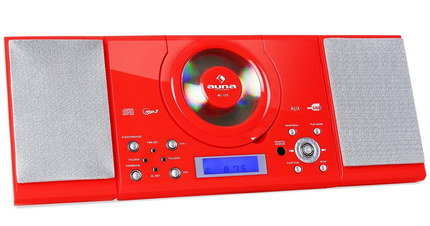 Smartphone Congenial CD Music Player In Bright Red