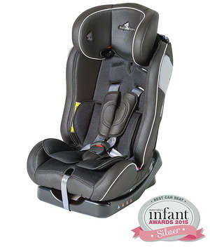 Grey Rear Car Seat For Toddlers With Logo