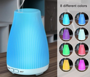 Ultrasonic Air Humidifier With Curved Cover