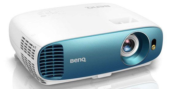 4K Media Projector In Blue And White