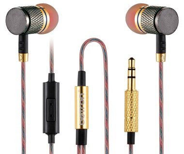 Sports In Ear Earphones With Gold Tips