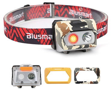 COB LED Brightest Head Torch In Red
