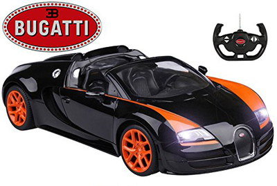 Bugatti Battery RC Car In Black And Red