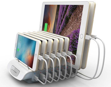 Phone Charging Station With 8 Slots