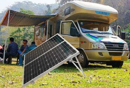 120W Caravan Solar Panel With Solid Leg Frame