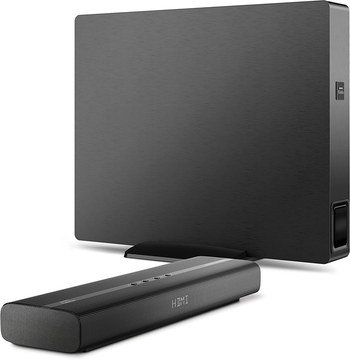 Wireless Small Sound Bar With Subwoofer In All Black