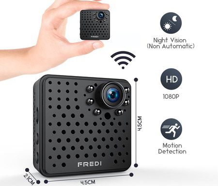 Small Black Camera With Motion Detection