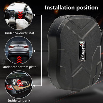 Android And iOS GPS Tracker For Car In Black