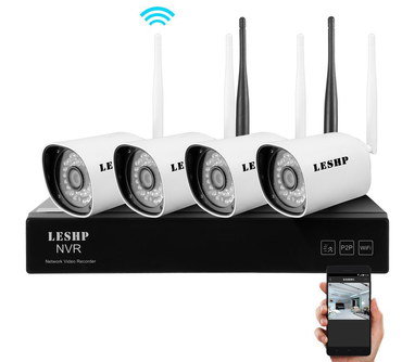 Wireless Outdoor CCTV Kit With Mobile In Hand