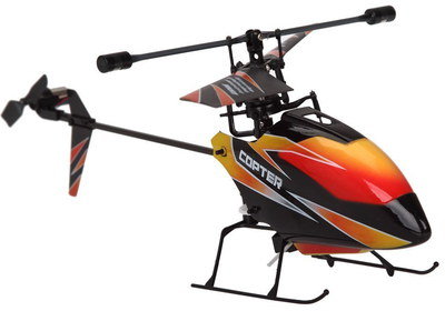 Outdoor RC Helicopter In Black And Red