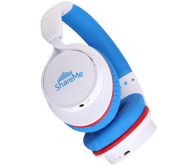 Hard Wearing Toddler Headphones In Bright Blue