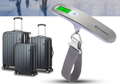 LCD Suitcase Weighing Scales With Grey Strap