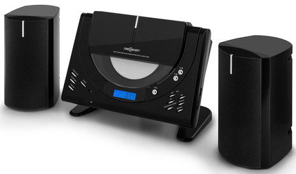 FM Radio CD Player Connect In All Black