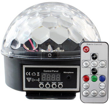 Glitter Ball With Remote And Front Controls