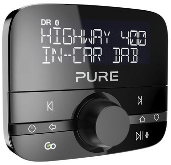 AUX DAB Bluetooth Car Radio With Round Dial In Black