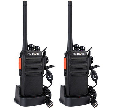 Dynamic Channel Two Way Radios With USB Connector