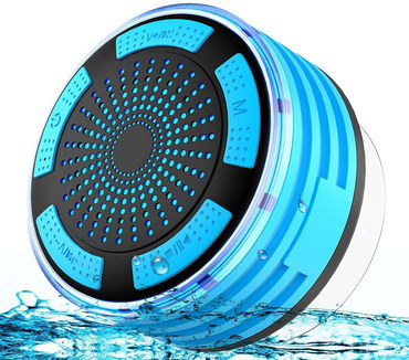 Shower Bluetooth Speaker In Blue And Black Finish