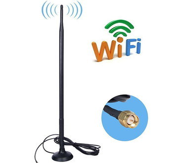 Directional WiFi Antenna With Black Cable