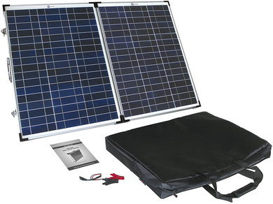 Collapsing 12 Volt Solar Panel With Carry Bag