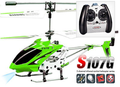 Small Electric RC Helicopter With Big White Control