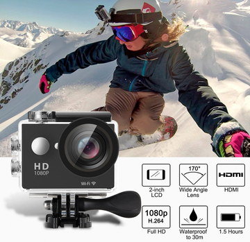 Cycling Helmet Camera With 2 Inch LCD